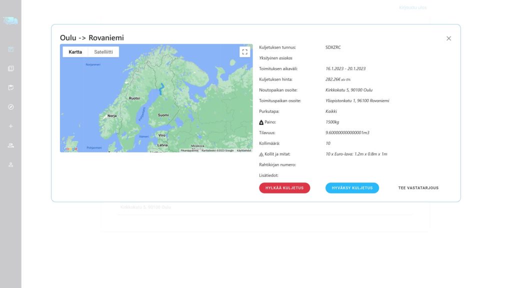Cargo Online Finland Oy - Käyttöohjeet